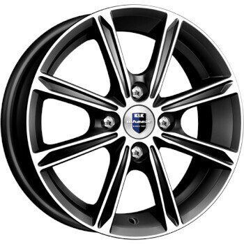 Диск K&K Флэш 14x5 4x100 ET35 DIA67.10 АЛМАЗ ЧЕРНЫЙ