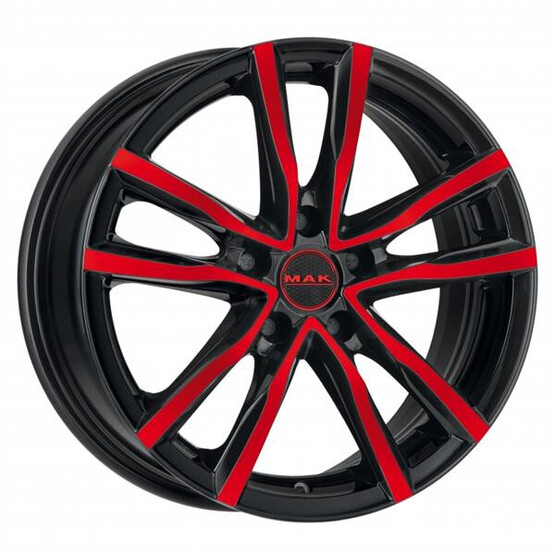 Диск Mak Milano 16x6.50 5x112 ET45 DIA76.10 BLACK AND RED