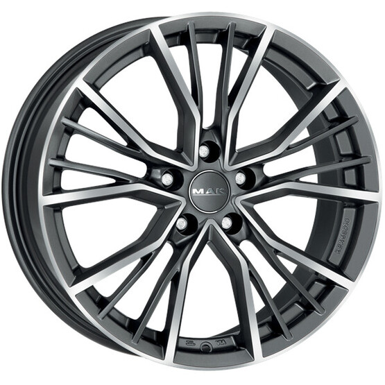 Диск Mak Union 22x10 5x112 ET26 DIA66.60 GUN MET-MIRROR FACE