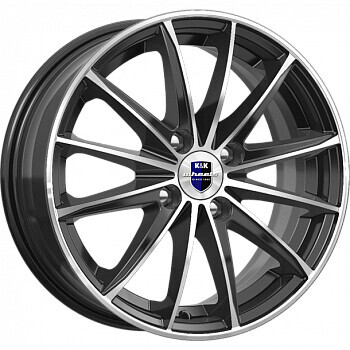 Диск K&K Пойнт Бланк 15x6 4x100 ET46 DIA54.10 АЛМАЗ ЧЕРНЫЙ