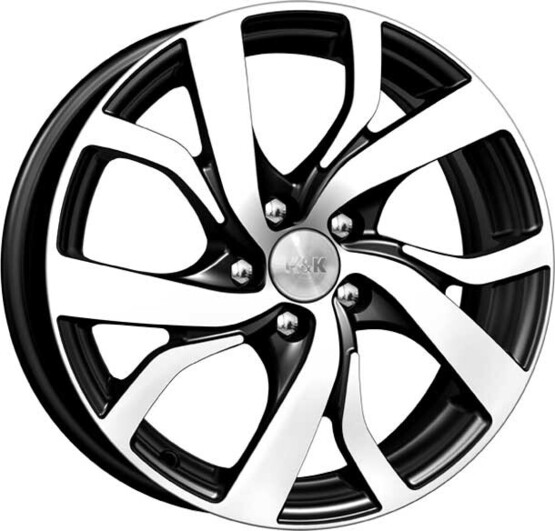 Диск K&K Палермо 16x6.50 5x114.30 ET40 DIA66.10 АЛМАЗ ЧЕРНЫЙ