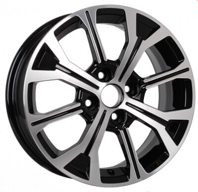 Диск K&K Кс945 15x6 4x100 ET46 DIA54.10 АЛМАЗ ЧЕРНЫЙ