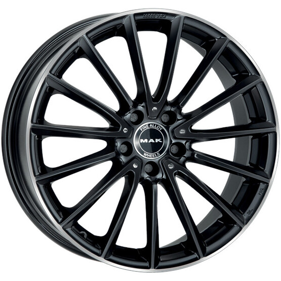 Диск Mak Komet 18x8 5x112 ET48 DIA66.60 GLOSS BLACK MIRROR RING