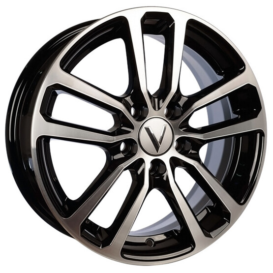 Диск Вектор B209 15x6 5x114.30 ET46 DIA67.10 АЛМАЗ ЧЕРНЫЙ