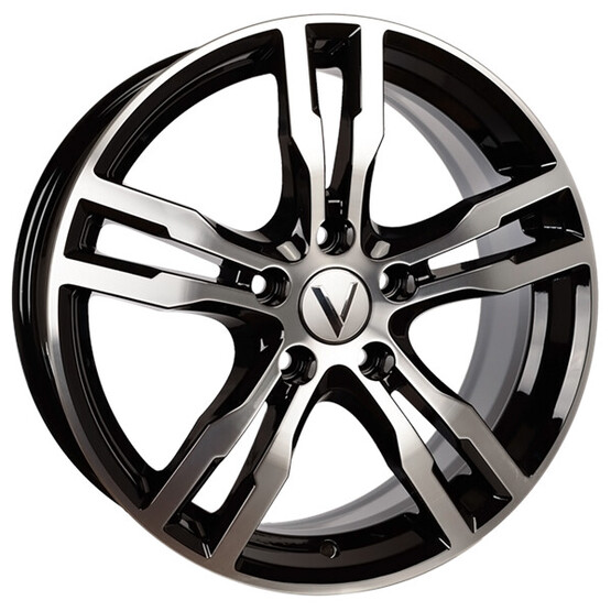 Диск Вектор В193 17x7 5x108 ET50 DIA63.30 АЛМАЗ ЧЕРНЫЙ