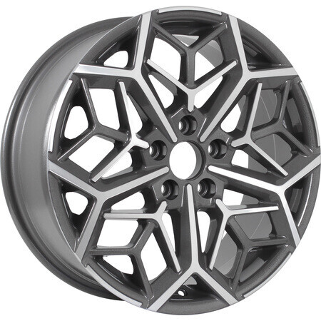 Диск Kdw Kd1710 17x7 5x114.30 ET50 DIA66.10 GREY_FRONT_POLISHED