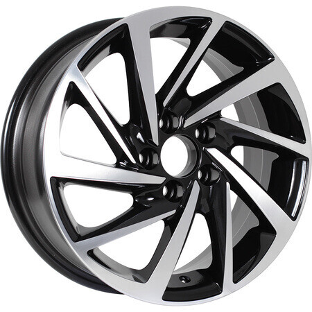 Диск Kdw Kd1530 15x6 5x100 ET38 DIA57.10 BLACK_FRONT_POLISHED
