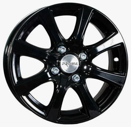 Диск Прома Колизей 15x6 4x100 ET48 DIA54.10 ЧЕРНЫЙ