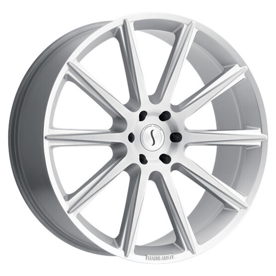 Диск Status Zeus 22x9.50 5x150 ET25 DIA110.10 SILVER W/ BRUSHED FACE