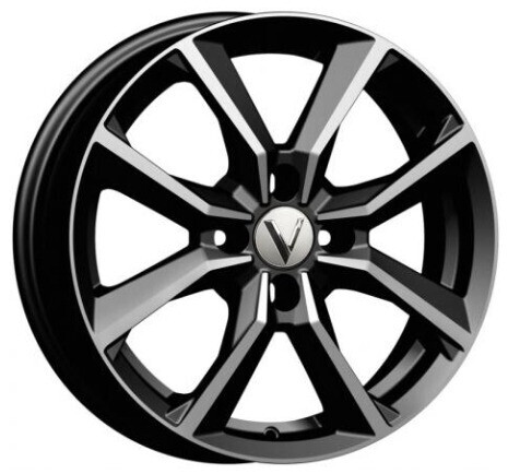 Диск Вектор B271 16x6 4x114.30 ET46 DIA67.10 АЛМАЗ ЧЕРНЫЙ
