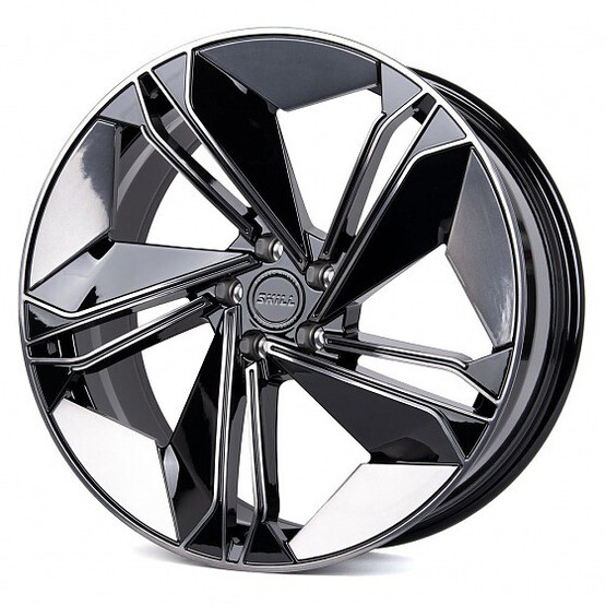 Диск Skill Sl515-Sk199 21x9.50 5x112 ET31 DIA66.60 ЧЁРНЫЙ ГЛЯНЦЕВЫЙ + ПОЛИРОВКА + ЧЁРНЫЙ ЛАК
