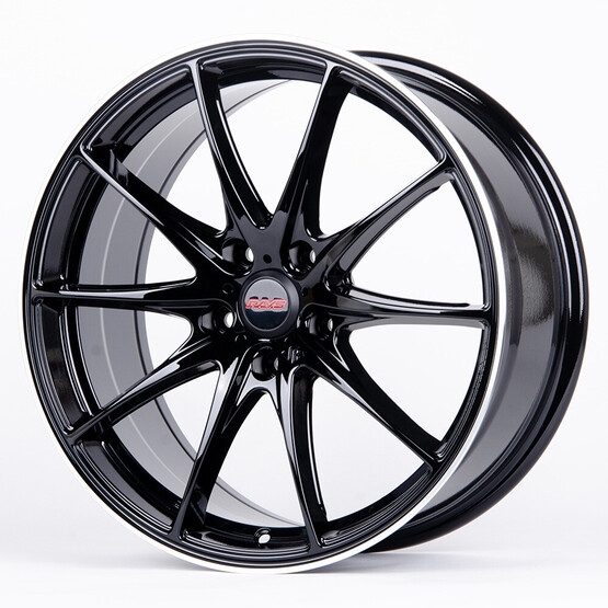 Диск Rays 5203 16x7 5x105 ET38 DIA56.60 ЧЁРНЫЙ ГЛЯНЦЕВЫЙ + ПОЛИРОВАННЫЙ ОБОД