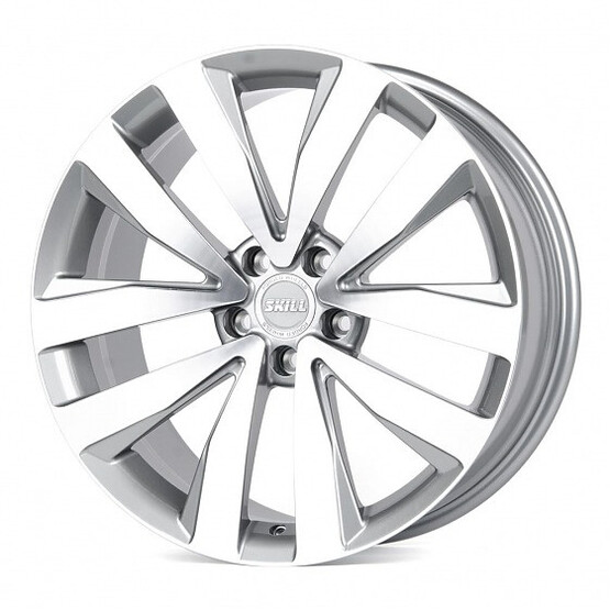 Диск Skill Sl365-Sl065 19x8.50 5x112 ET28 DIA66.60 ГРАФИТ МАТОВЫЙ + ПОЛИРОВАННЫЕ СПИЦЫ