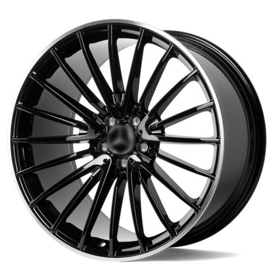 Диск Forged Sl148-Sl221 20x9 5x130 ET20 DIA84.10 ЧЁРНЫЙ ГЛЯНЦЕВЫЙ + ПОЛИРОВАННЫЙ ОБОД