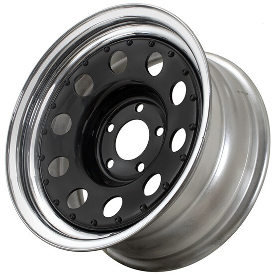 Диск Grizzly Sw04 15x7 5x139.70 ET-20 DIA108.50 BLACK INNER + CHROME OUTER RIM