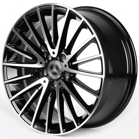 Диск Iwheel Ivf-3064 19x8.50 5x112 ET36 DIA66.50 ЧЁРНЫЙ ГЛЯНЦЕВЫЙ + ПОЛИРОВАННЫЕ СПИЦЫ