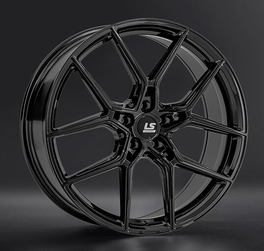 Диск Ls Wheels Flowforming Rc100 22x9.50 5x108 ET48 DIA63.40 BK