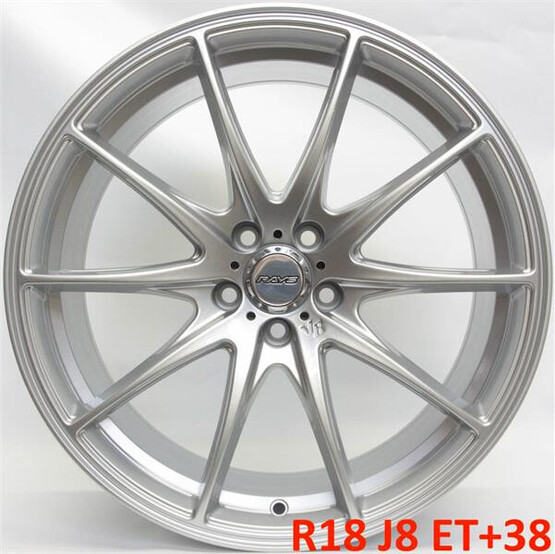 Диск Rays G025 18x8 5x108 ET42 DIA73.10 СЕРЕБРО