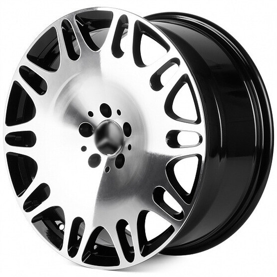 Диск Ptracing Ds340X-Sk317 19x8.50 5x112 ET36 DIA66.50 ЧЕРНЫЙ + ПОЛИРОВАННЫЕ СПИЦЫ