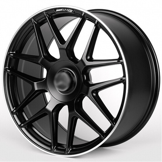 Диск Iwheel Ivf-933 22x10 5x130 ET35 DIA84.10 ЧЁРНЫЙ МАТОВЫЙ + ПОЛИРОВАННЫЙ ОБОД