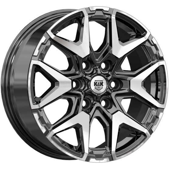 Диск K&K Гангут (Кс1176) 18x7.50 6x139.70 ET42 DIA100.10 АЛМАЗ ЧЕРНЫЙ