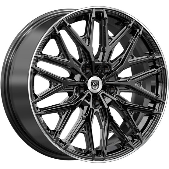 Диск K&K Клермон (Кс1156) 19x8 5x108 ET33 DIA60.10 ЧЁРНЫЙ БРИЛЛИАНТ