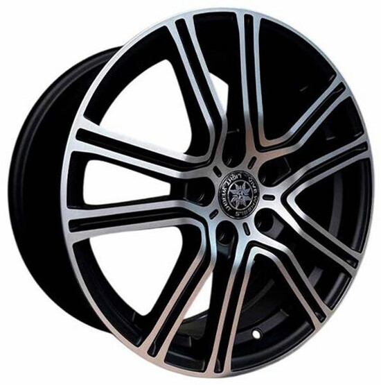 Диск Vive V-11 16x6.50 4x100 ET45 DIA67.10 MATTE BLACK MACHINE FACE