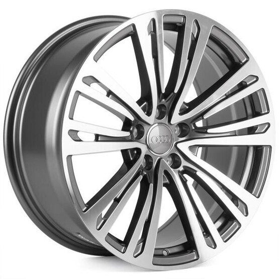 Диск Ptracing Fg463X-Sk317 19x8.50 5x112 ET28 DIA66.45 ГРАФИТ + ПОЛИРОВАННЫЕ СПИЦЫ