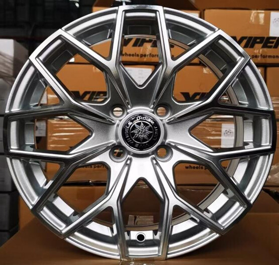 Диск Vive V-06 15x6.50 4x100 ET40 DIA73.10 SILVER MACHINED